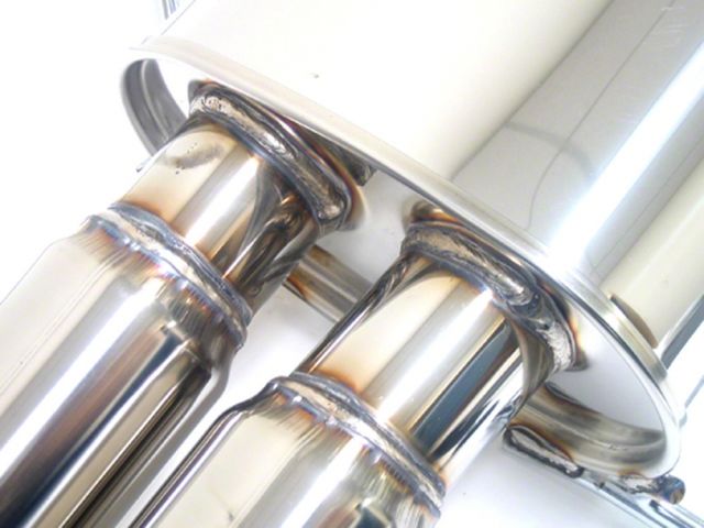 HKS 00-03 Nissan Maxima Rear Section Exhaust Stainless Steel Muffler (view 4)