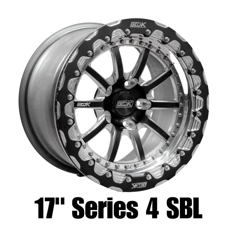 Belak Wheels Belak 17x10.5 / 8.25in BS / 5x114.3 BP / Low Pad / Series 4 Wheel - Single Beadlock 17105114S48BS-SBL