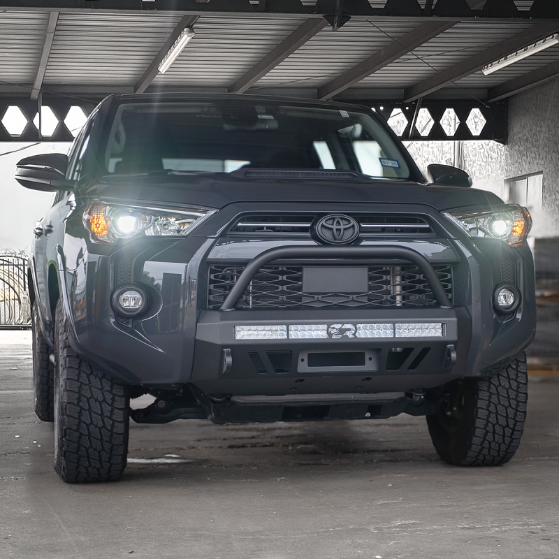 Cali Raised LED Cali Raised 14-24 Toyota 4Runner Stealth Bumper - Bull Bar / 32In Led Bar Combo CR4114