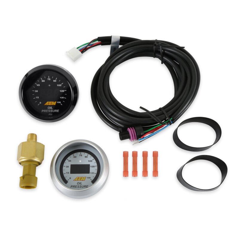 AEM Electronics 52mm Digital Oil Pressure Gauge 0-150 PSI (view 6)