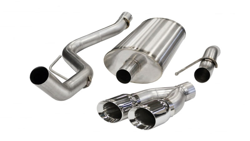 Corsa Performance 11-13 Ford F-150 Raptor 6.2L V8 Polished Sport Cat-Back Exhaust (view 1)