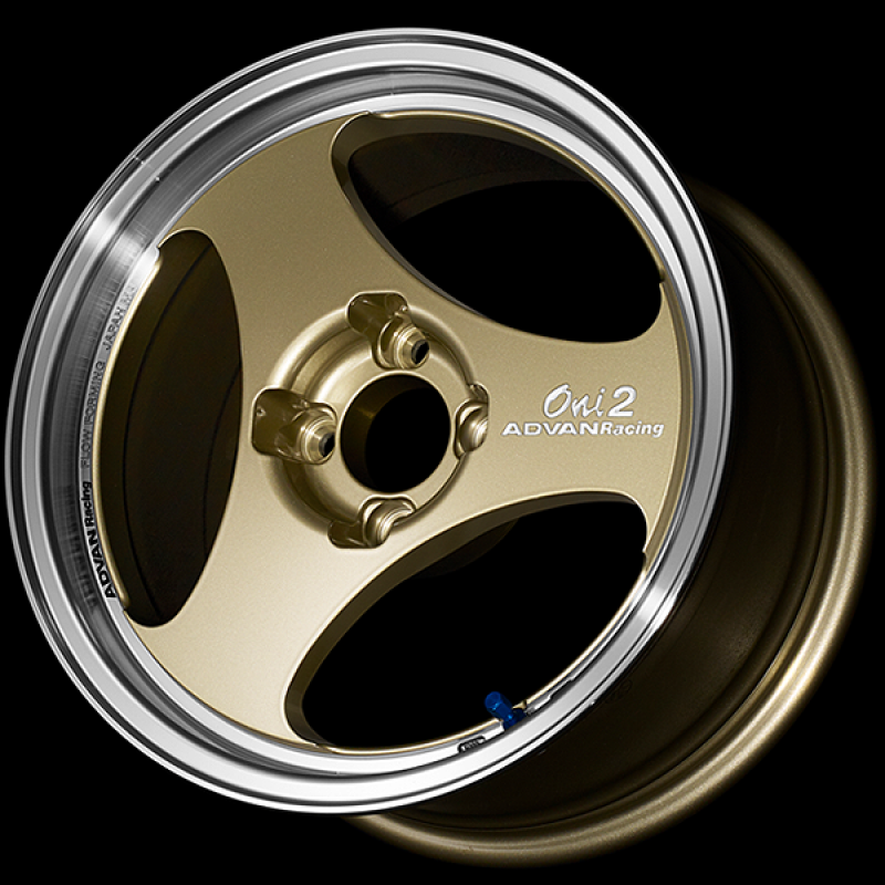 Advan ONI2 14x5.5 / +45 Offset / 4x100 / 63mm Bore / Machining and Champagne Gold YAY4B45ACG