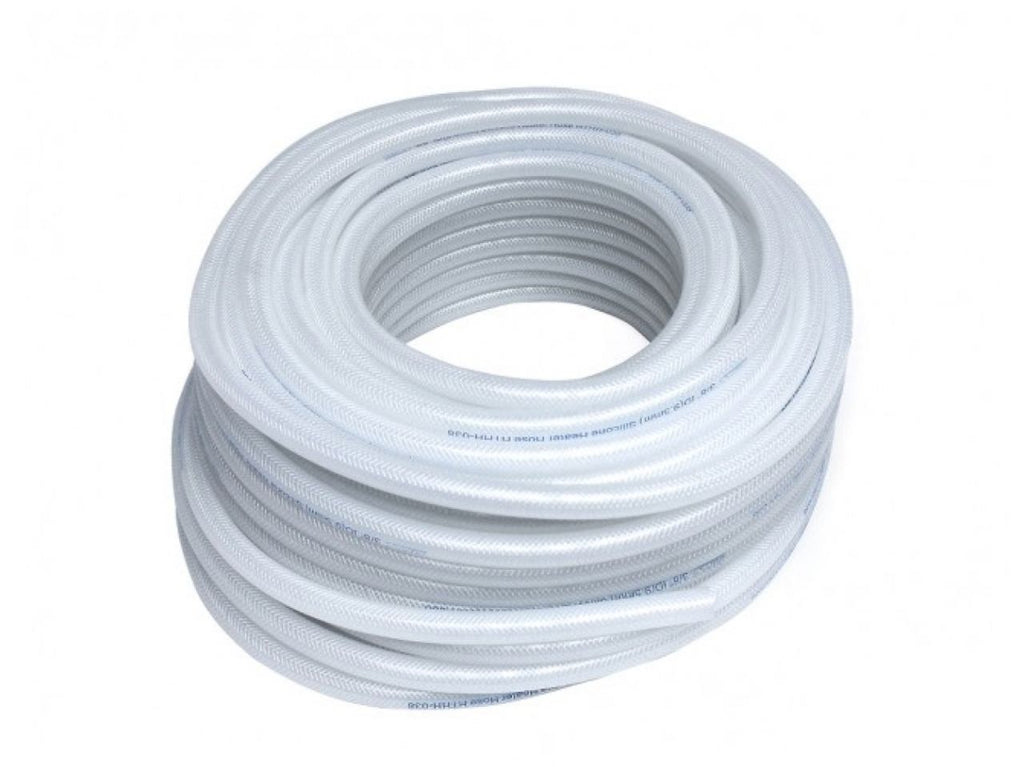 HPS High Temp 5/16" ID (8mm) Reinforced Silicone Heater Hose Clear - (view 1)