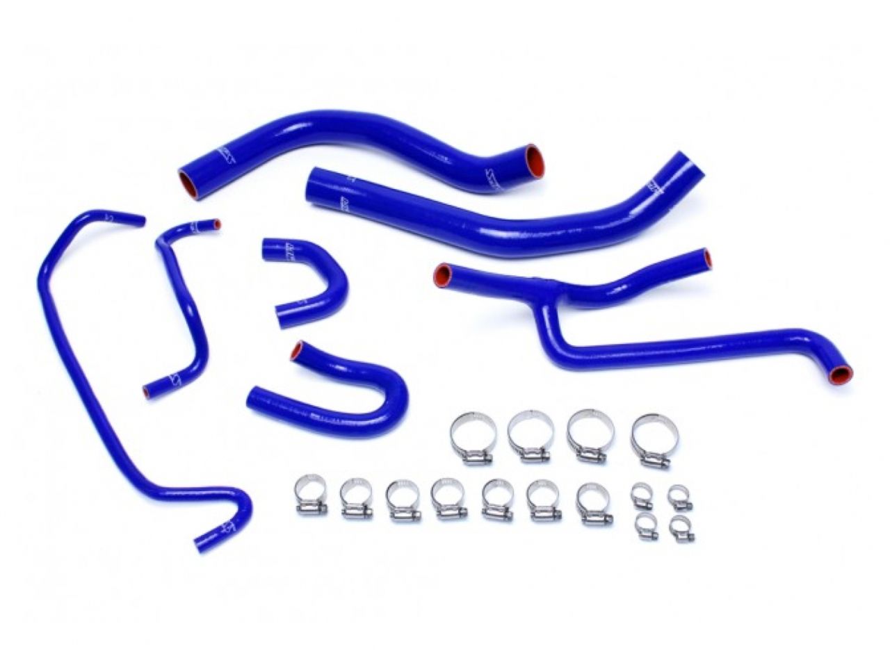 HPS Blue Reinforced Silicone Radiator and Heater Hose Kit Coolant Ford 2015-2017 Mustang 3.7L V6 (view 1)