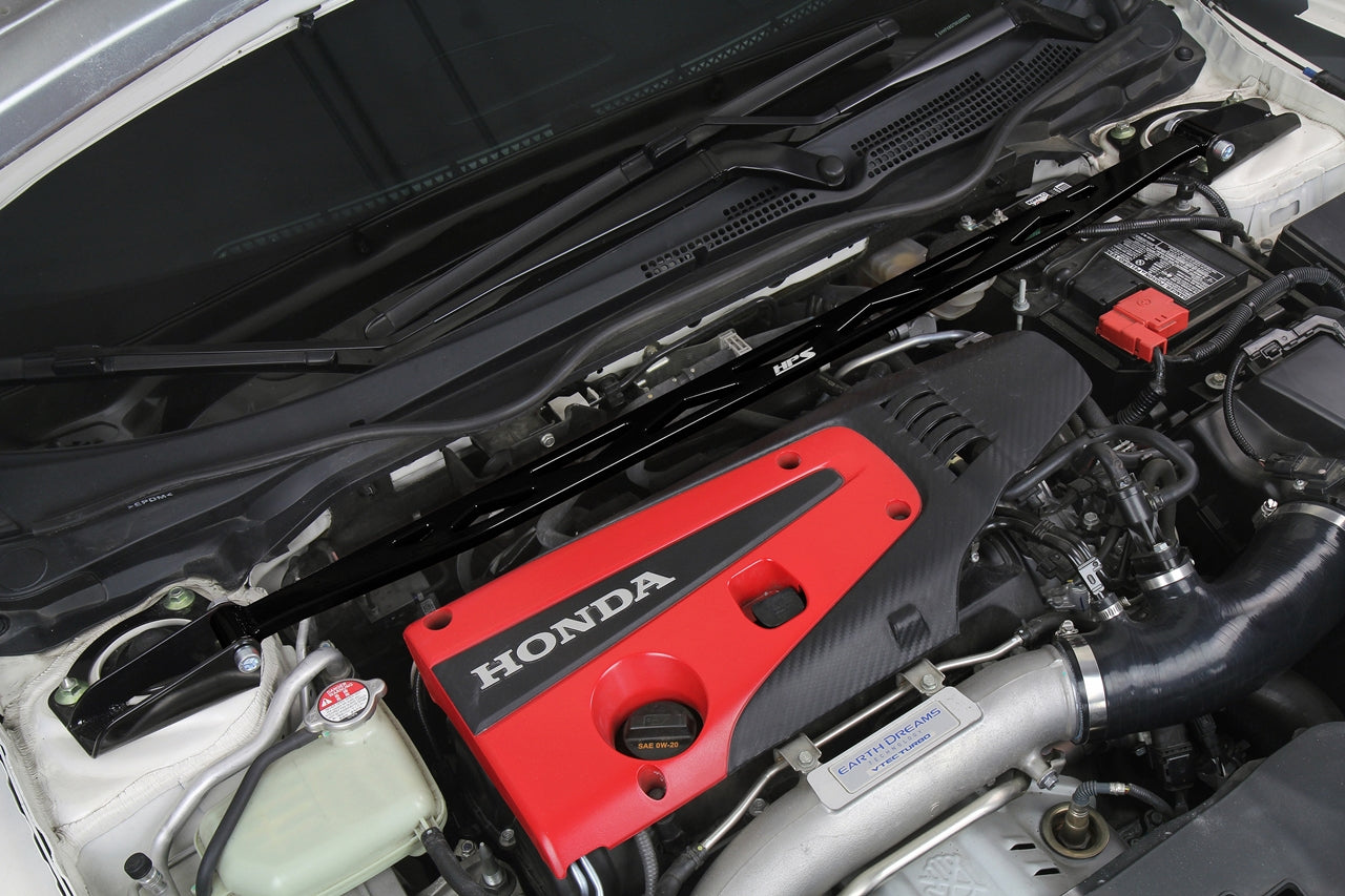 HPS Performance Front Strut Bar Honda 2016-2023 Civic 1.5L Turbo, 42-112