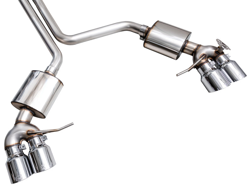 AWE Tuning 2022+ Porsche Macan 2.9TT Touring Edition Catback Exhaust w/ Chrome Silver Tips 3015-42952