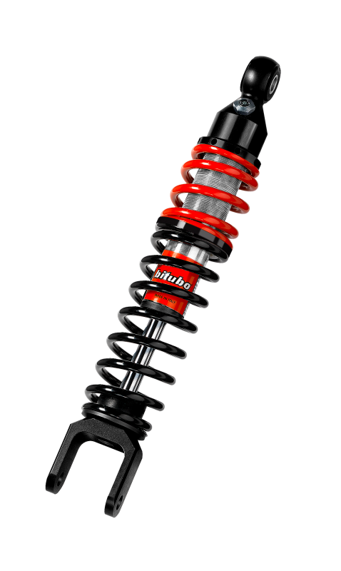 Bitubo Suspension Bitubo YXB0 Monoshock Rear Adjustable: Spring Preload, Red And Black Springs SC143YXB01