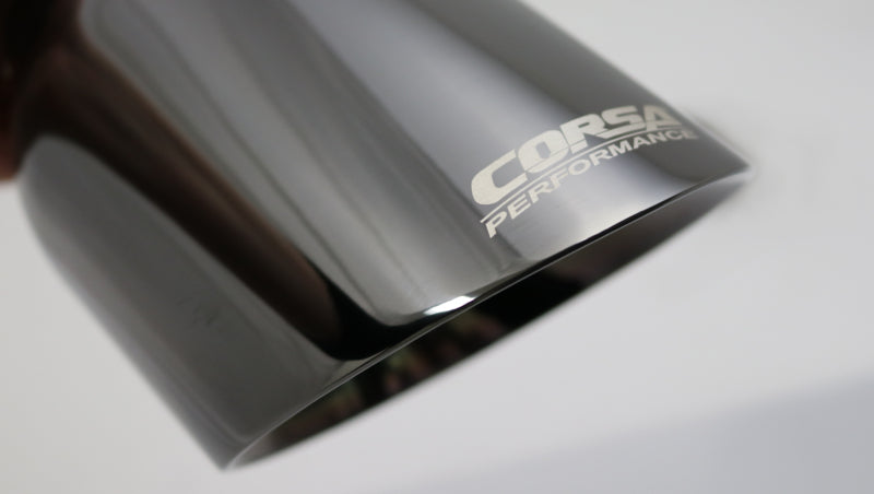 Corsa Single Universal 2.75in Inlet / 4.5in Outlet Black PVD Pro-Series Tip Kit TK008BLK