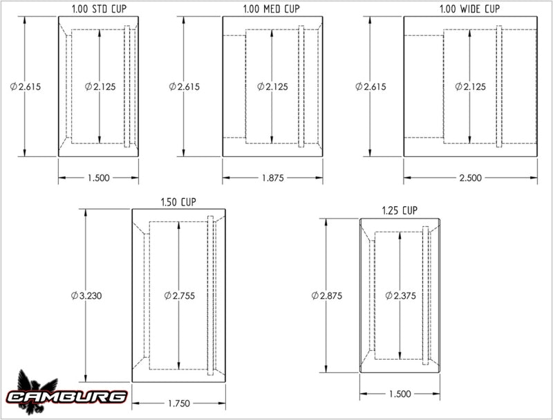 Camburg 1.25in. 4130 Uniball Cup CAM-040093