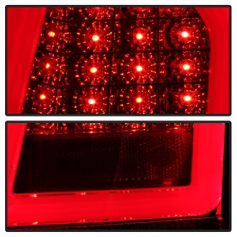 Spyder Chrysler 300 05-07 V2 Light Bar LED Tail Lights - Red Clear ALT-YD-CHR305V2-LED-RC 5083333
