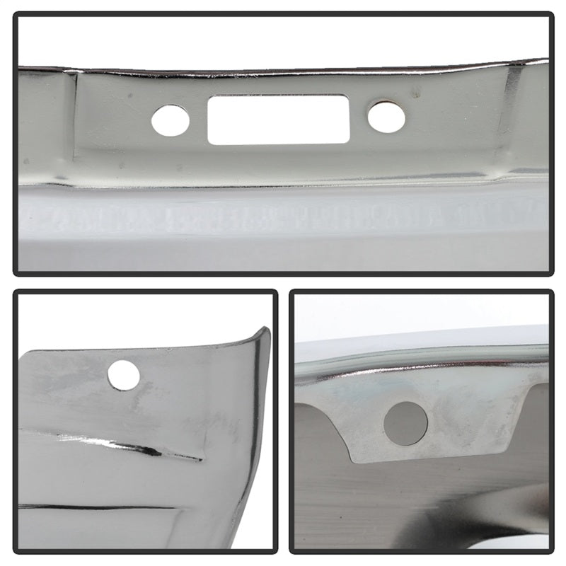 Spyder Dodge Ram 1500 13-18 Bottom w/o Sensor w/Fog Light Hole Front Bumper-Chrome (OEM 68160853AB) 9948503