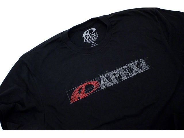 APEXi APEX Blueprint Sketch Tee - Black XL *Discontinued (view 2)