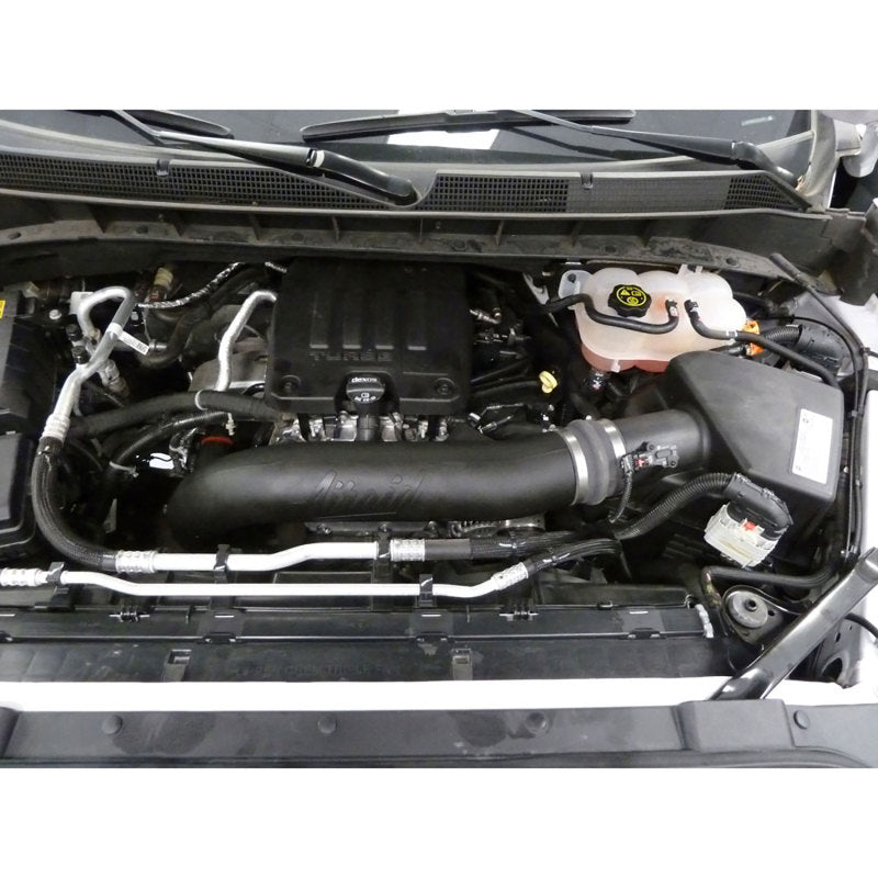 Airaid 19-20 Chevrolet Silverado 1500 L4-2.7L Jr Intake Kit - Oiled / Yellow Media 205-794