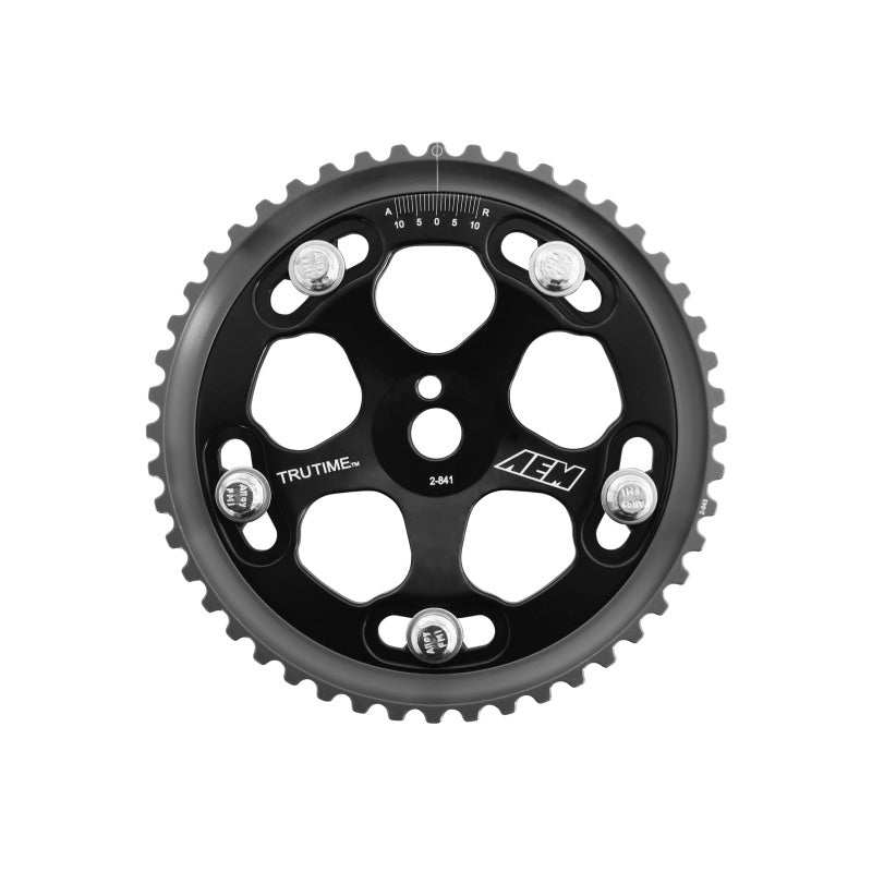 AEM Electronics Tru-Time Cam Gear Black 5-Bolt Mitsubishi 4G63 (view 2)