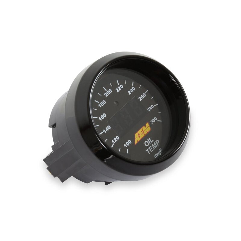 AEM Electronics 52mm Digital Oil Water Temperature Gauge 100-300 F (view 2)