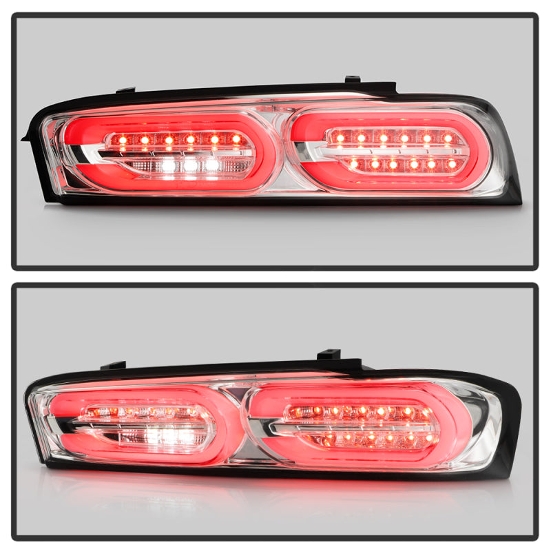 Spyder Chevy Camaro 16-18 Halogen LED Tail Lights Chrome ALT-YD-CCAM16HAL-SEQ-C 5087225
