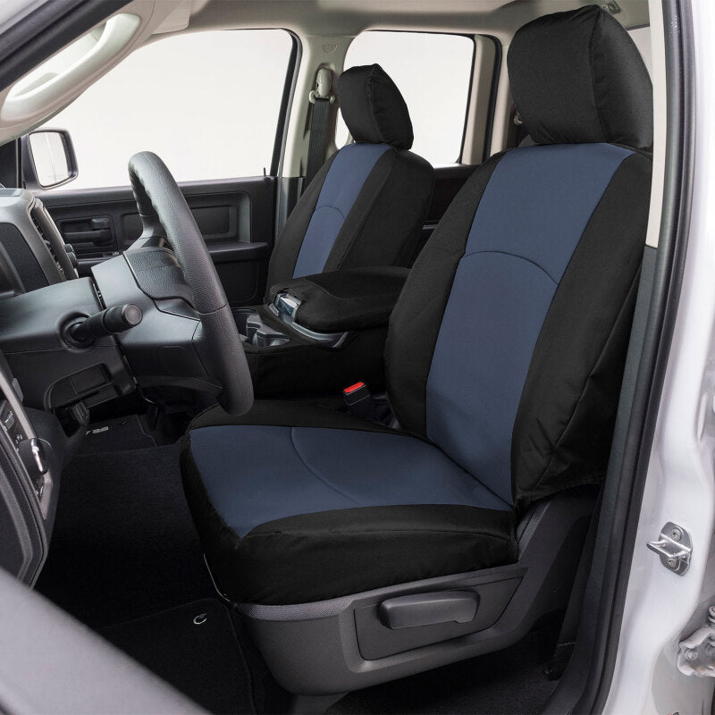 Covercraft 21-25 F150 XL Regular Cab Endura PrecisionFit Custom Front Row Seat Covers - Blue/Black GTF4433ABENDB