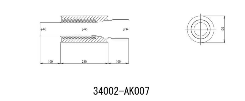 HKS Universal Ex H/M Sus 130-65 (view 2)