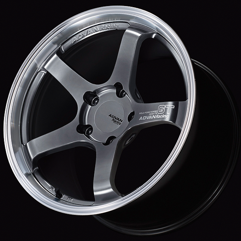 Advan GT for Porsche 18x11.0 / +40 Off / 5x130 / 71.6mm Bore / Machining and Hyper Platinum Black YAQ8M40PMPB