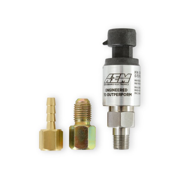 AEM Electronics 5 Bar or 75 PSIa Stainless Sensor Kit (view 2)
