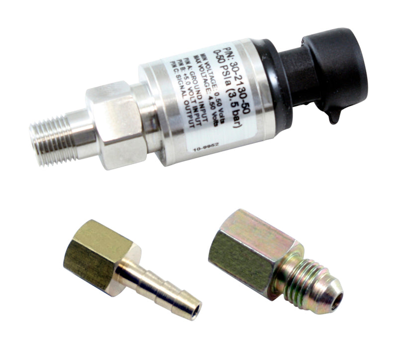 AEM Electronics 3.5 Bar or 50 PSIa Stainless Sensor Kit (view 1)