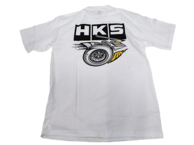 HKS Small Drift Performance White Turbee T-Shirt (view 2)