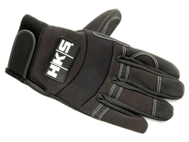 HKS Large Black Mechanic Gloves (view 6)