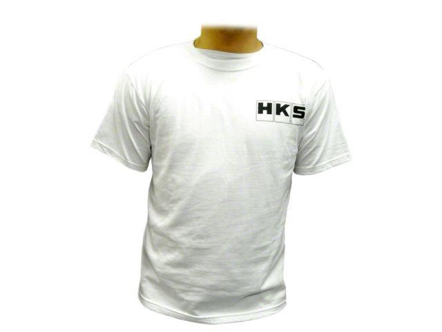 HKS White JDM Slogan T-Shirt (view 1)