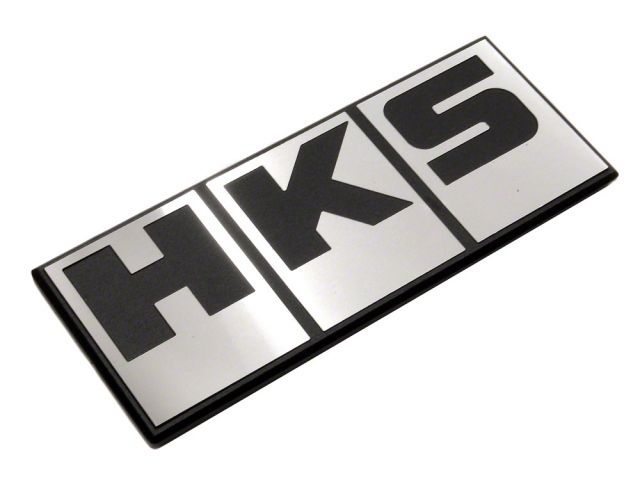 HKS Silver Block Logo Emblem (view 2)