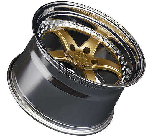 XXR 565 Wheel Hyper Gold / Platinum Lip 18x9.5 +38 5x120