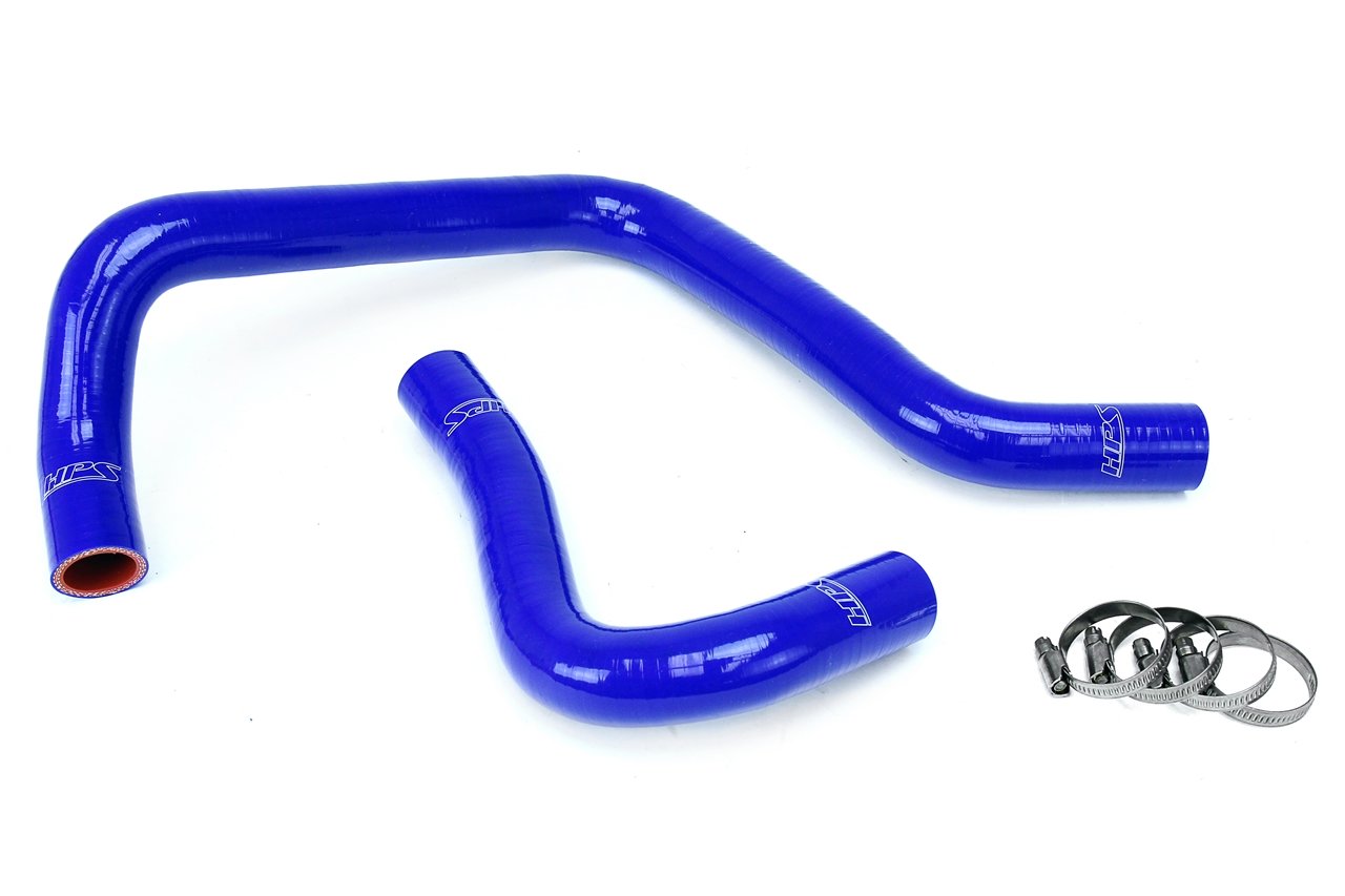 HPS Performance HPS Blue Reinforced Silicone Radiator Hose Kit Coolant Honda 88-00 Civic B18 B20
