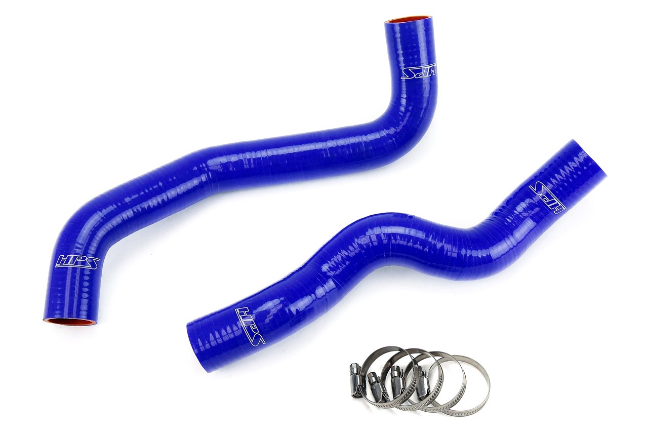 HPS Performance Products HPS Blue Reinforced Silicone Radiator Hose Kit Coolant Nissan 09-20 370Z