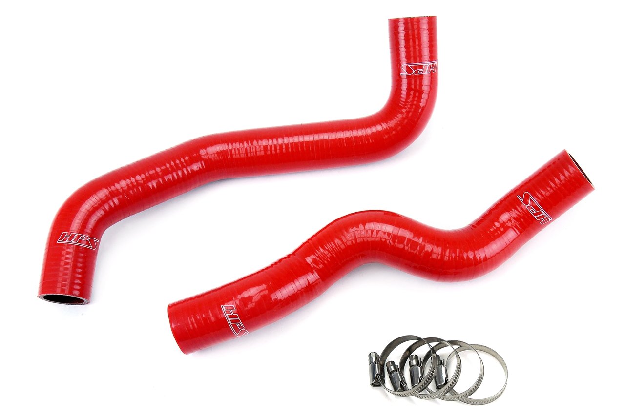 HPS Performance Products HPS Red Reinforced Silicone Radiator Hose Kit Coolant Infiniti 08-12 EX35