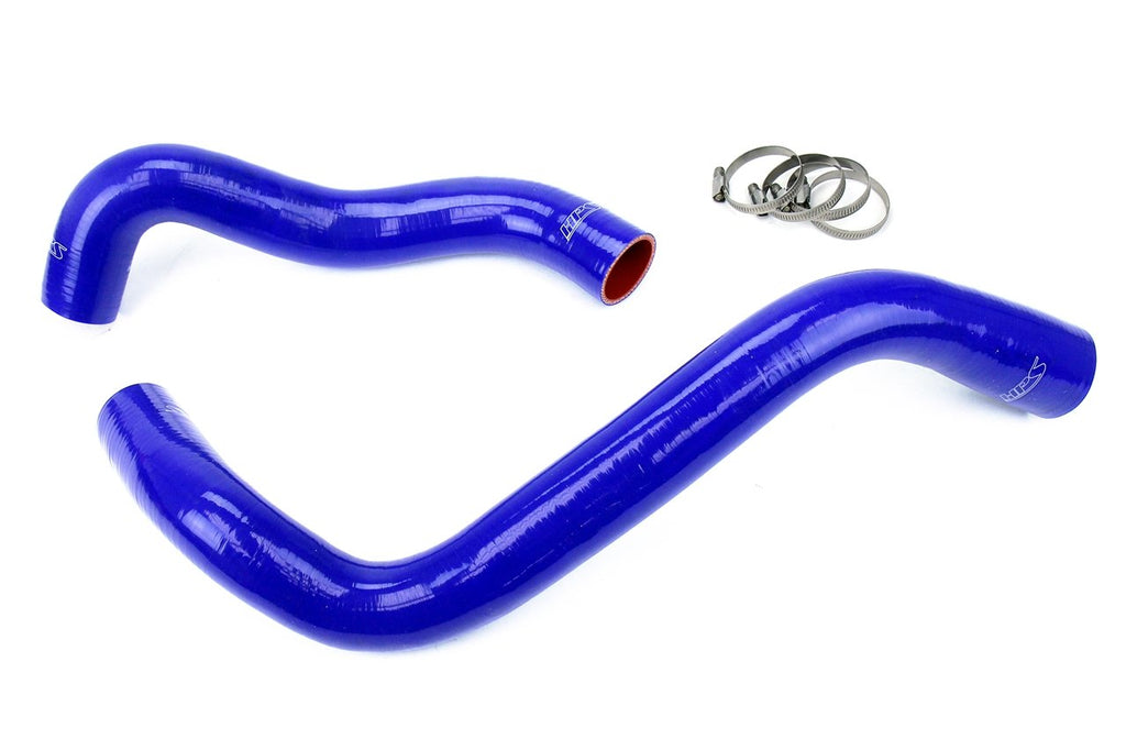 HPS Blue Reinforced Silicone Radiator Hose Kit Coolant Ford 99-01 F550 Superduty w/ 7.3L Diesel Single Alternator (view 2)