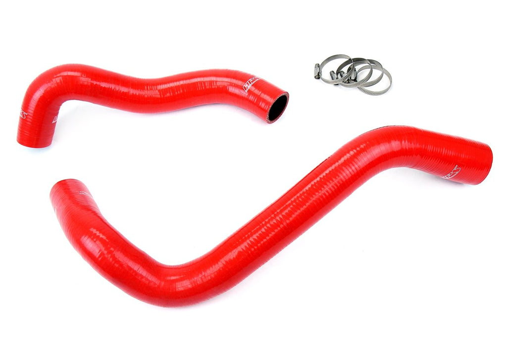 HPS Red Reinforced Silicone Radiator Hose Kit Coolant Ford 99-01 F550 Superduty w/ 7.3L Diesel Single Alternator (view 2)
