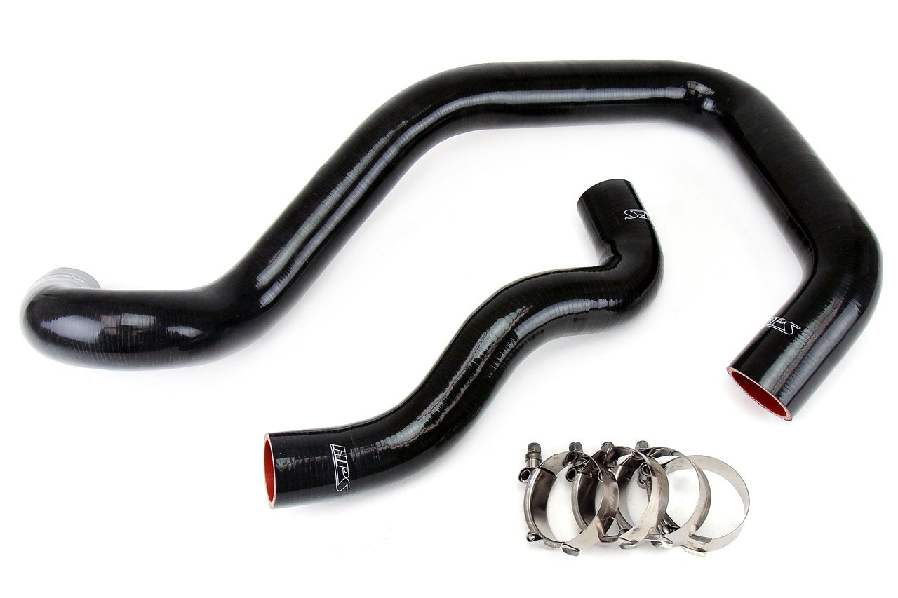 HPS Black Reinforced Silicone Radiator Hose Kit Coolant Ford 03-07 Excursion 6.0L Diesel w/ Mono Beam Suspension (view 2)