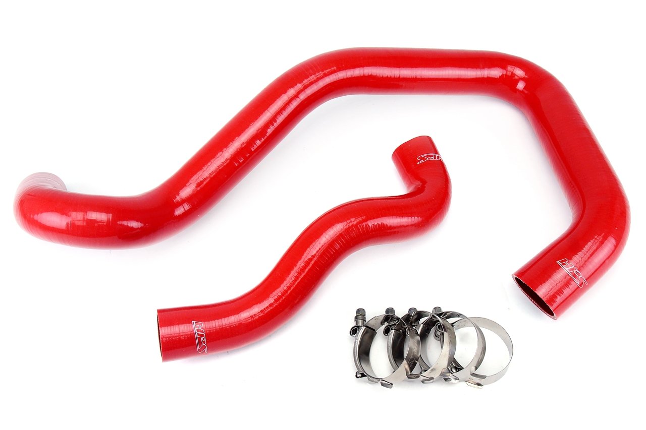 HPS Red Reinforced Silicone Radiator Hose Kit Coolant Ford 03-07 F350 Superduty 6.0L Diesel w/ Mono Beam Suspension (view 2)