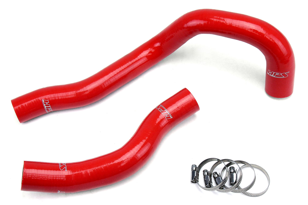 HPS Performance Products HPS Red Reinforced Silicone Radiator Hose Kit Coolant Lexus 92-99 SC300 Non Turbo 2JZGE 3.0L I6 (view 1)
