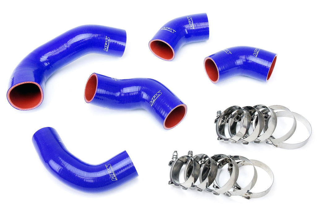 HPS Performance Products HPS Blue Reinforced Silicone Intercooler Hose Kit Mitsubishi 03-07 Lancer EVO 8 9 MR US-Spec (view 1)