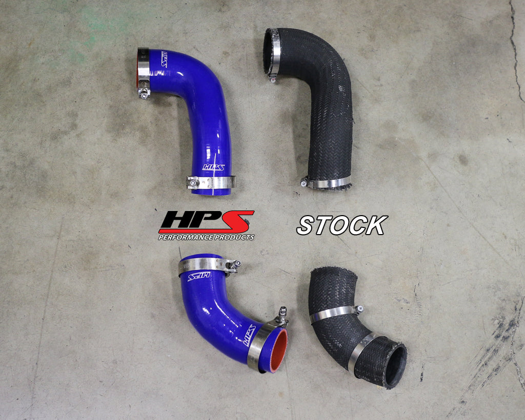 HPS Performance Products HPS Blue Reinforced Silicone Intercooler Hose Kit Mitsubishi 03-07 Lancer EVO 8 9 MR US-Spec (view 3)