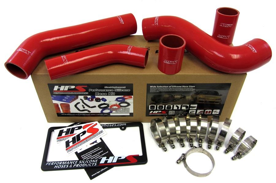 HPS Red Reinforced Silicone Intercooler Hose Kit Mitsubishi Lancer EVO 10 X US-Spec (view 2)