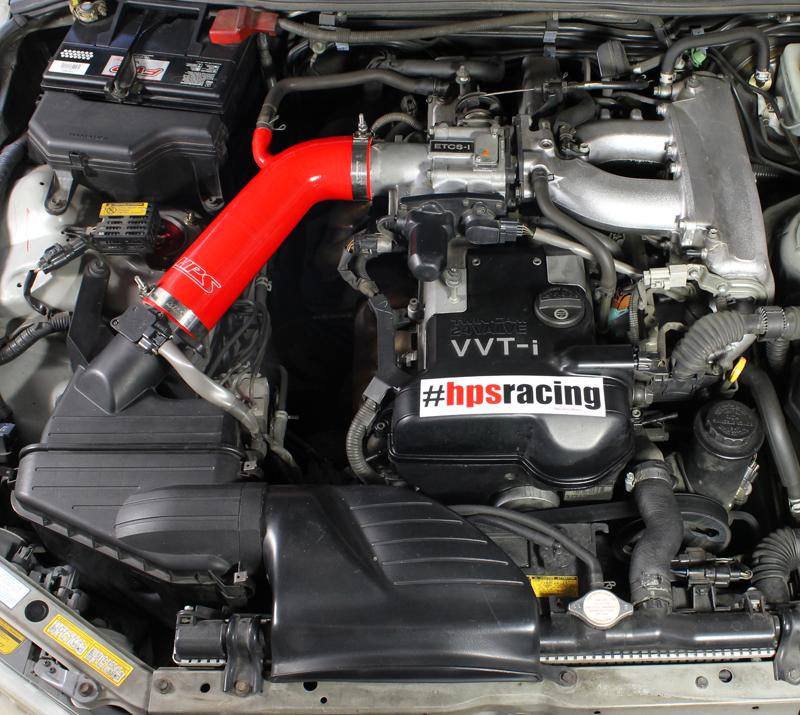 HPS Performance Products HPS Red Reinforced Silicone Post MAF Air Intake Hose Kit Lexus 01-05 IS300 I6 3.0L (view 3)