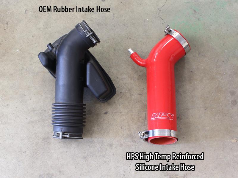 HPS Performance Products HPS Red Reinforced Silicone Post MAF Air Intake Hose Kit Lexus 01-05 IS300 I6 3.0L (view 2)