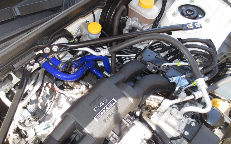 HPS Performance HPS Blue Reinforced Silicone Heater Hose Kit Subaru 13-16 BRZ (view 2)