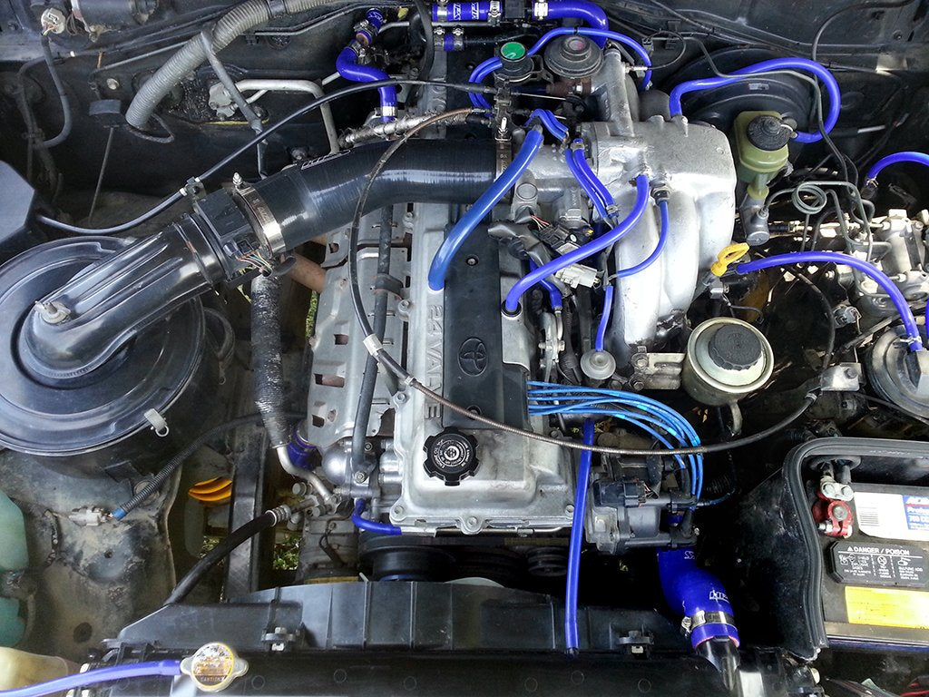 HPS Performance HPS Silicone Air Intake Kit Post MAF Hose Toyota 1995-1997 Land Cruiser FJ80 4.5L I6, 57-1289