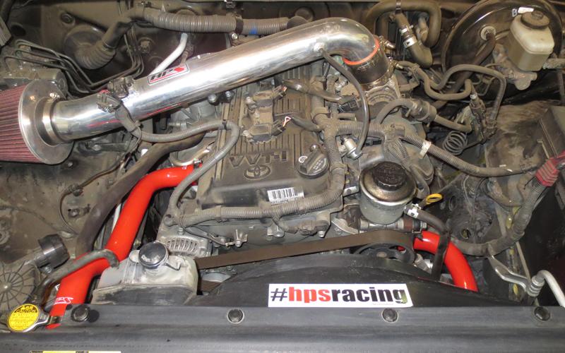HPS Performance HPS Reinforced Red Silicone Radiator Hose Kit Coolant Toyota 05-18 Tacoma 2.7L 4Cyl (view 2)