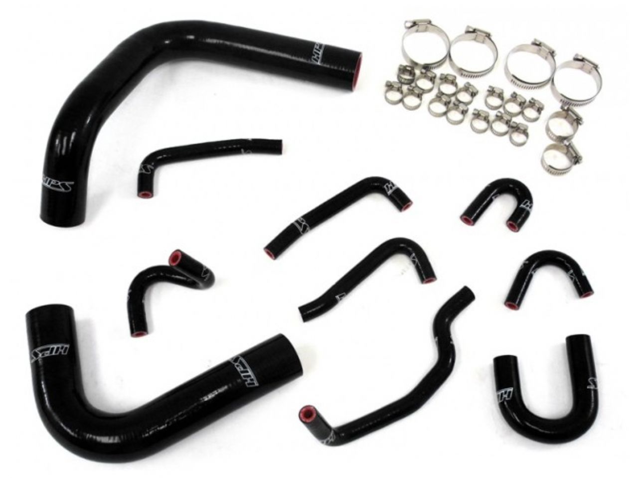 HPS Reinforced Black Silicone Radiator Hose Kit Coolant Toyota 89-95 Pickup 3.0L V6 (view 1)