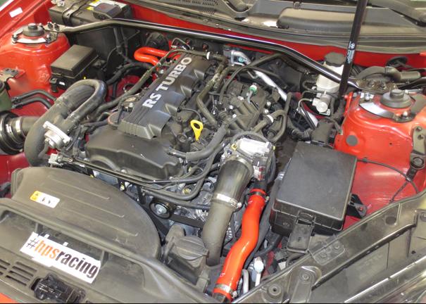 HPS Performance HPS Reinforced Red Silicone Heater Hose Kit Coolant Hyundai 10-14 Genesis Coupe 2.0T Turbo 4Cyl (view 2)