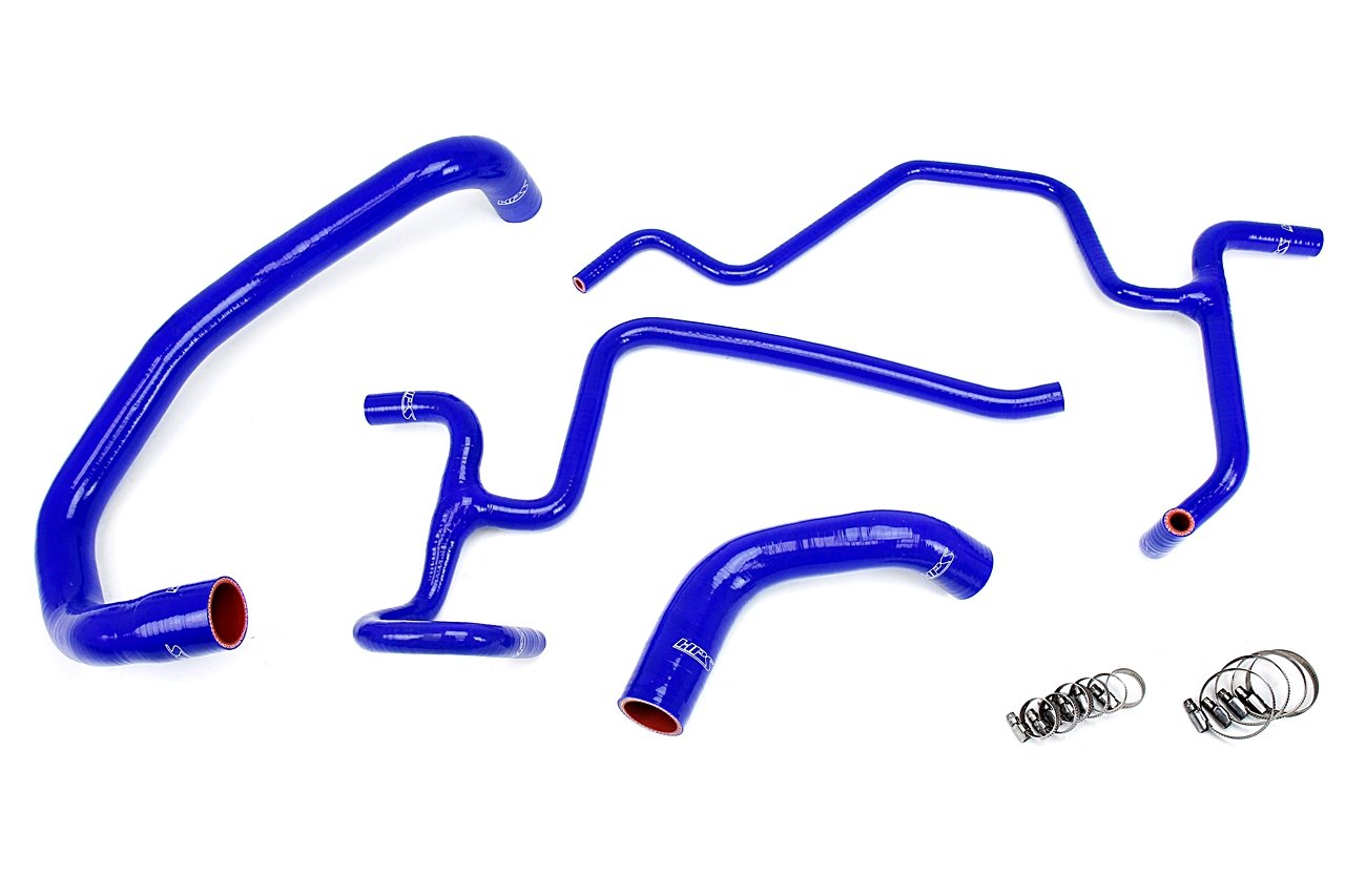 HPS Blue Reinforced Silicone Radiator Hose Kit Chrysler 05-10 300C R/T 5.7L V8 (view 2)