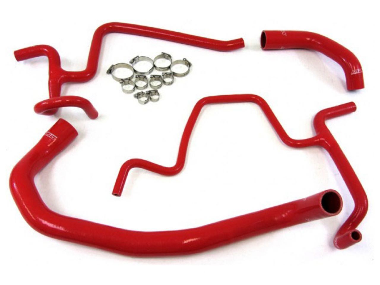 HPS Red Reinforced Silicone Radiator Hose Kit Dodge 06-10 Charger R/T 5.7L V8 (view 1)